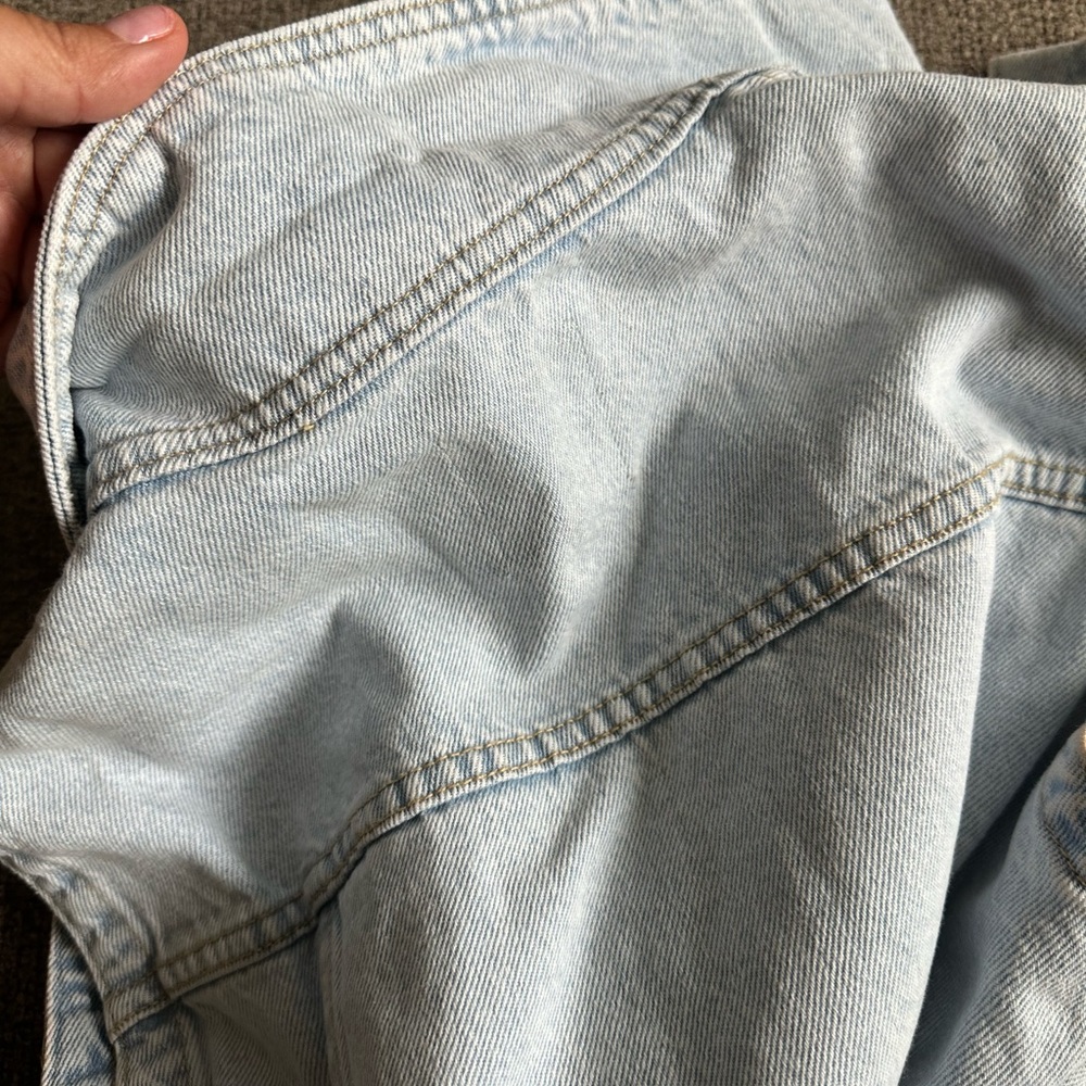 Zara light blue denim dress - Picture 3 of 7